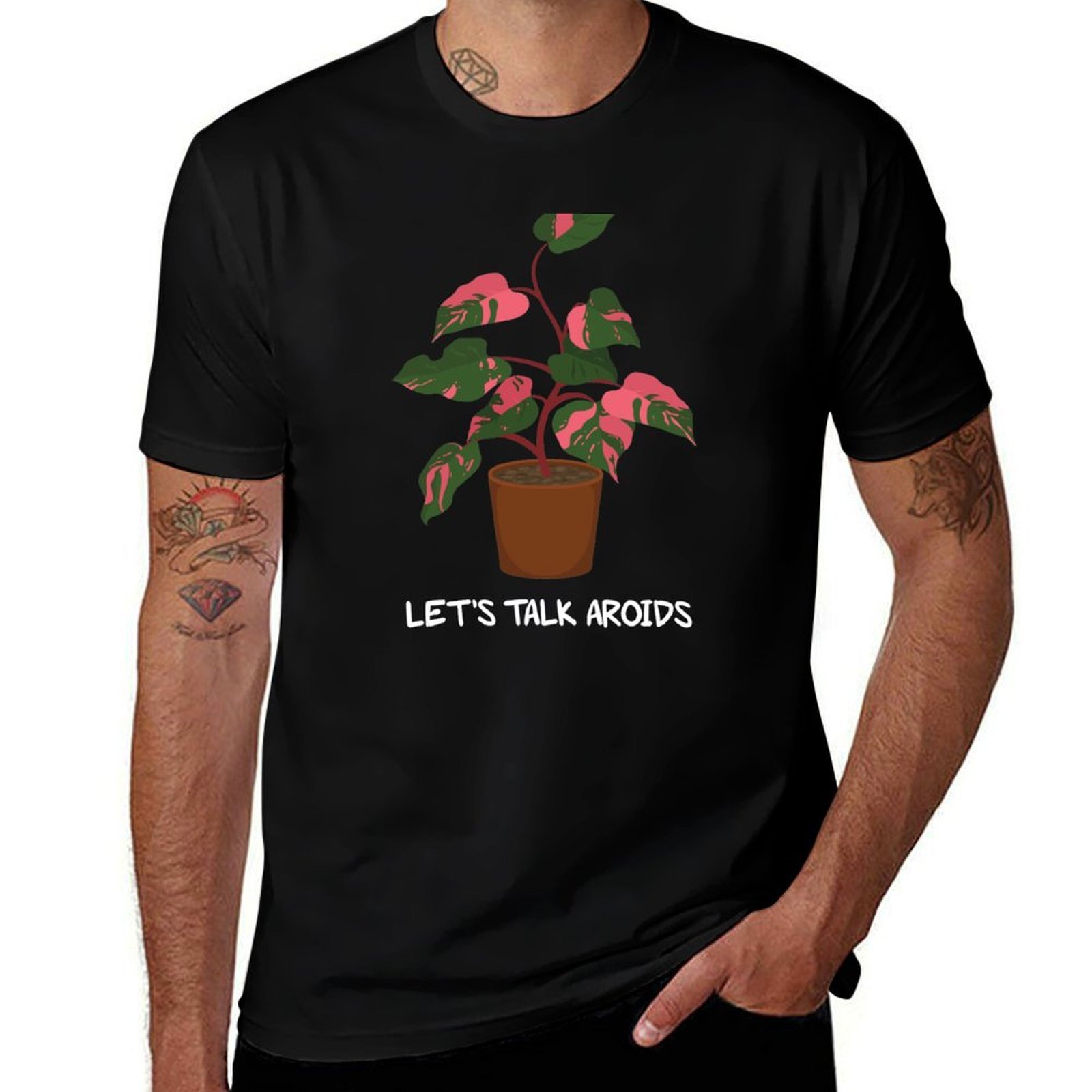 Camiseta Let's Talk Aroids Pin - Philodendron Pink Princess reseña y precio