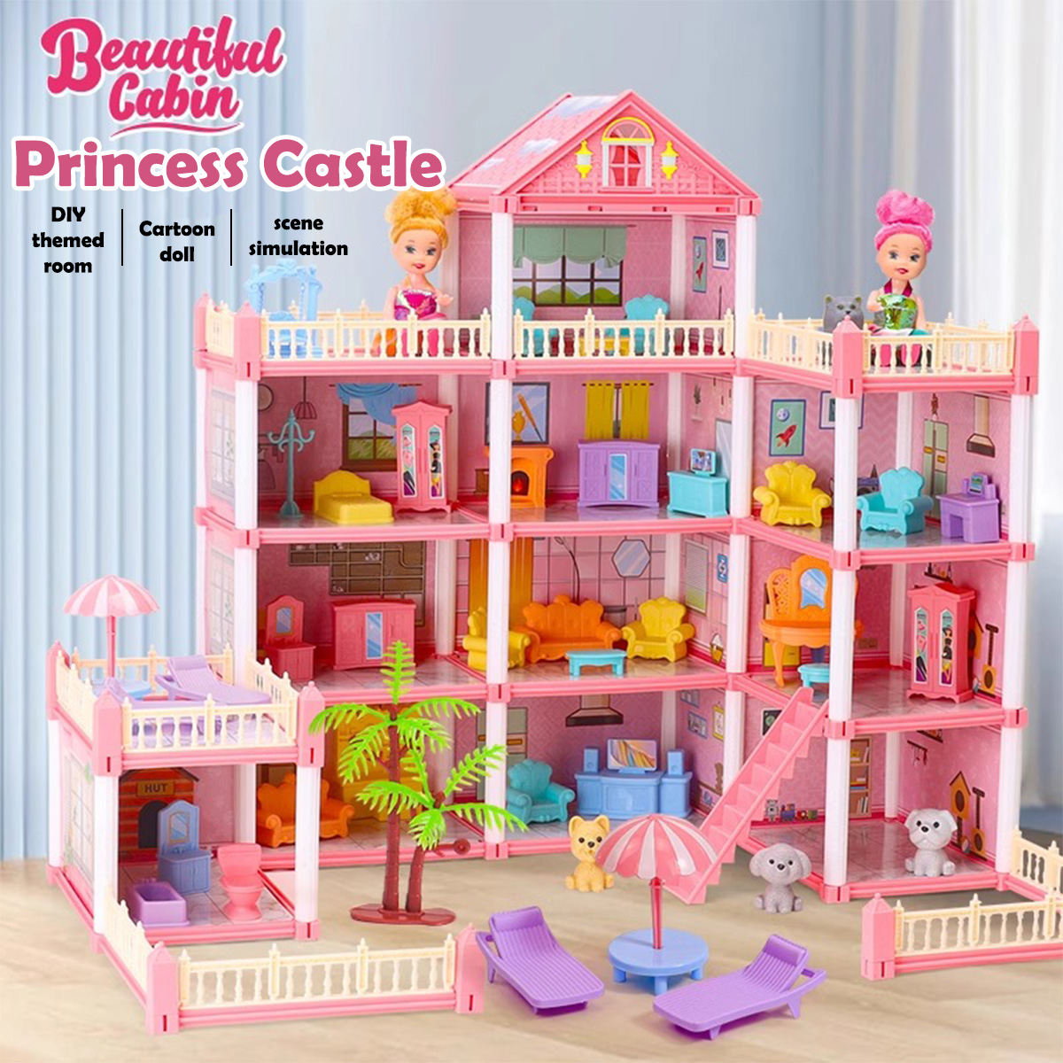 Casa de Muñecas para Niñas, Ju - Philodendron Pink Princess reseña y precio