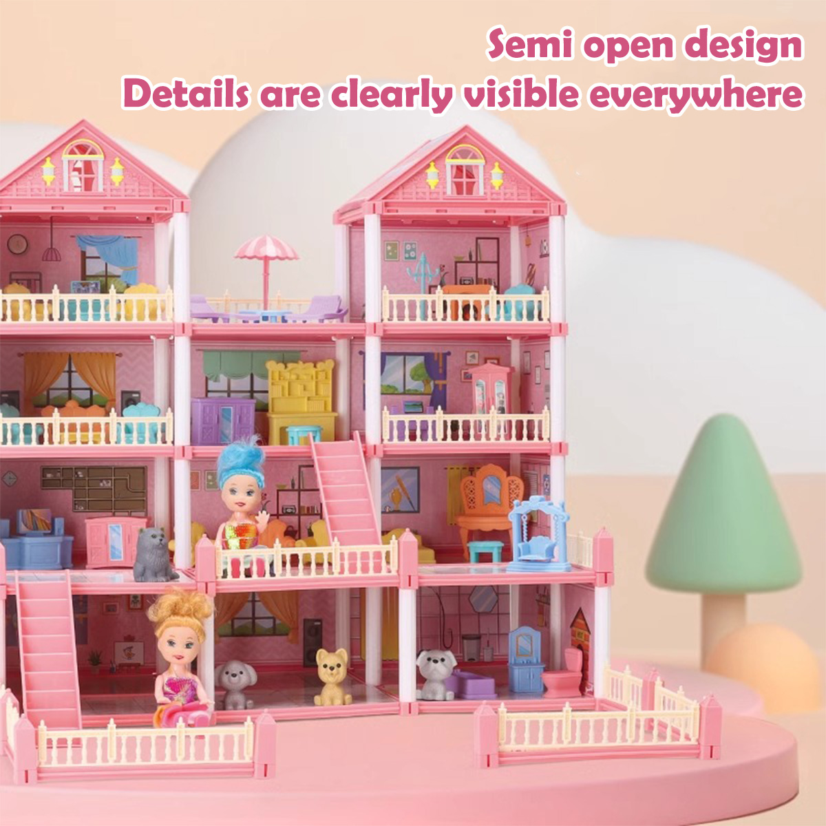 Casa de Muñecas para Niñas, Ju - Philodendron Pink Princess reseña y precio